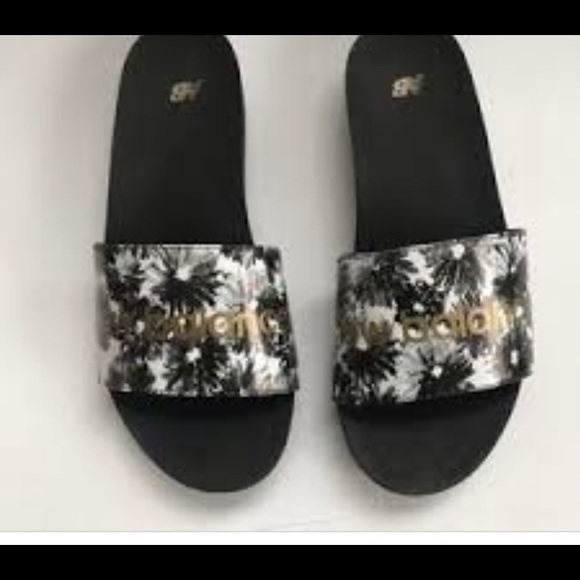 new balance floral slides